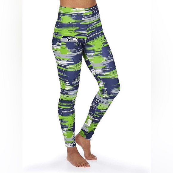 Seattle Seahawks Zubaz Leggings Size XL - Picture 1 of 4